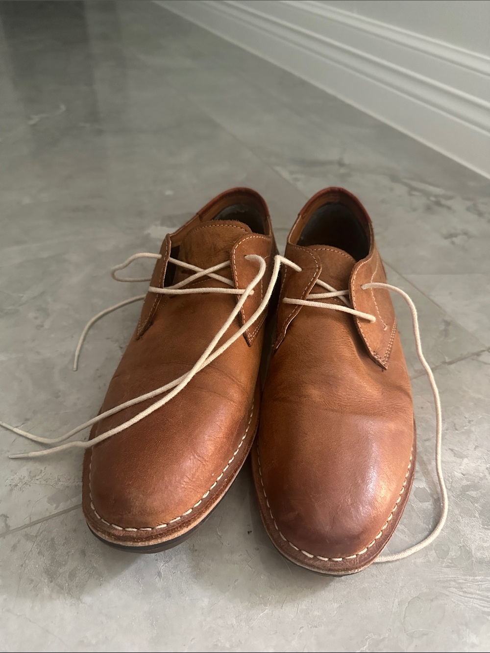 Steve Madden Men's Tan Leather Chukka Boots